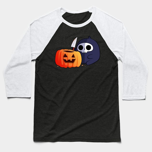 Pumpkin Carving Baseball T-Shirt by Hey Bob Guy